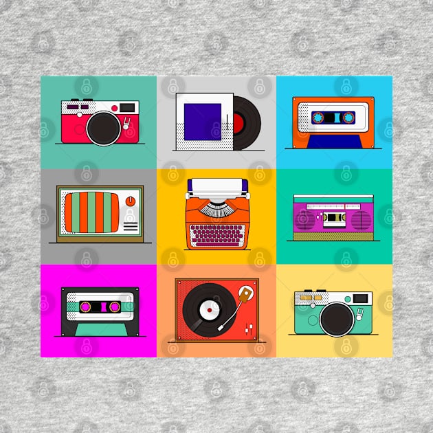 Pop art retro tech by Maison de Kitsch